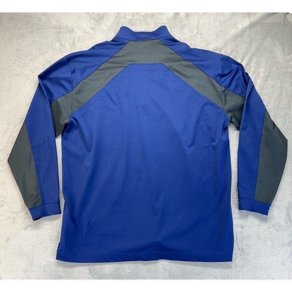 Nike Golf Pullover Mens XL Dri-Fit Standard Fit Long Sleeve Quarter Zip Blue‎ - Picture 4 of 9